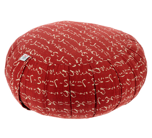 Kapok Round Zafu - Maroon Hiragana