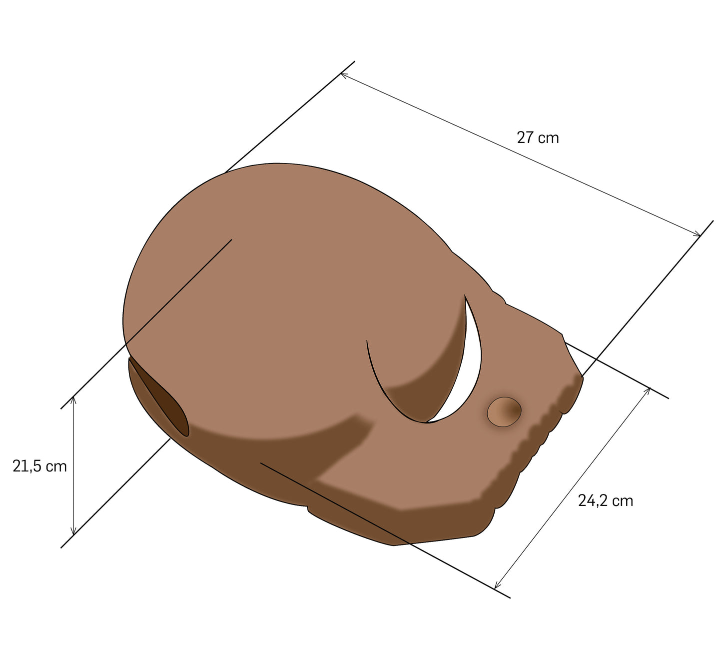 Mokugyo - 24 cm