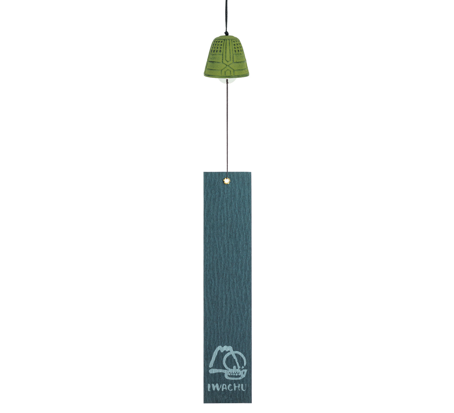 Campana Feng Shui Furin Iwachu Verde 4,5 cm