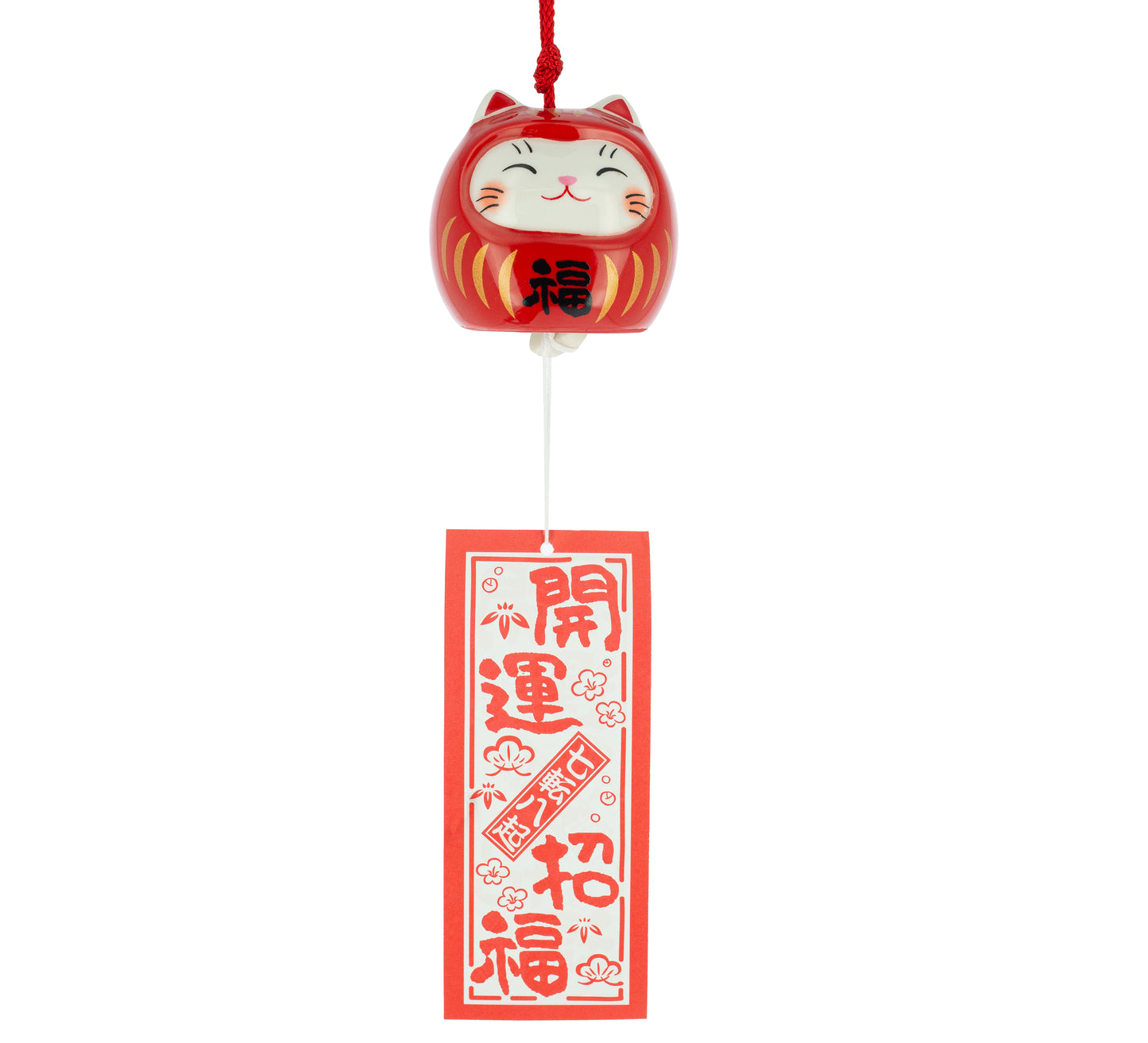 Campana Furin Cerámica Neko-Daruma