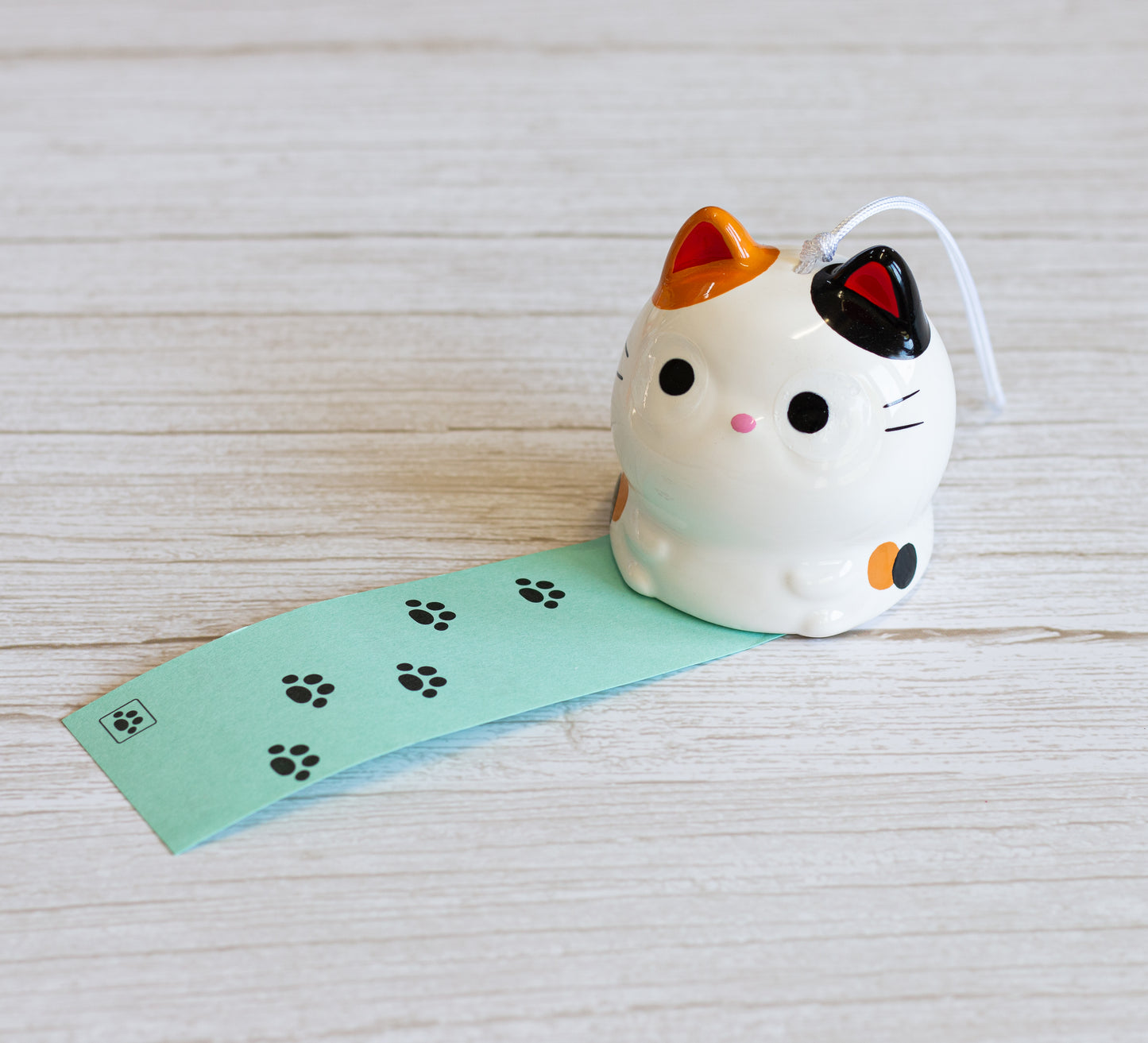 Campana Furin Cerámica Neko Calico