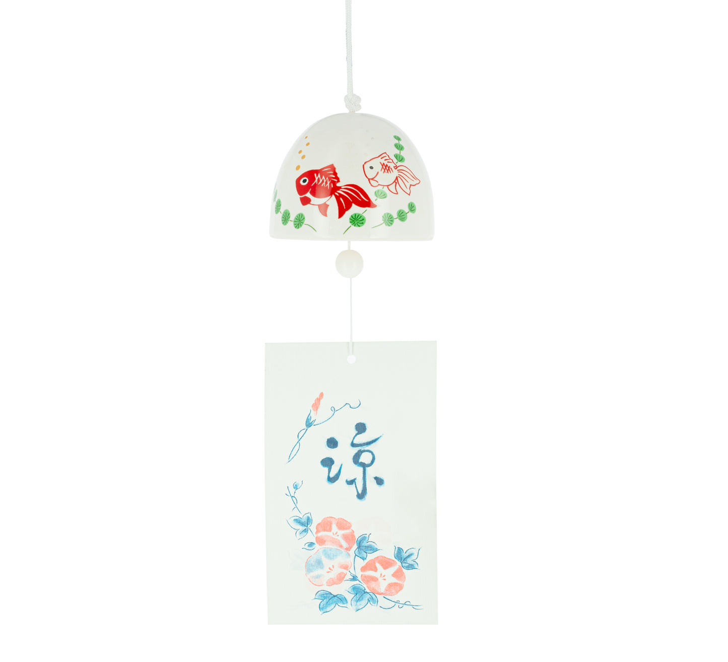 Campana Furin Cerámica Rankaku Carpa Dorada