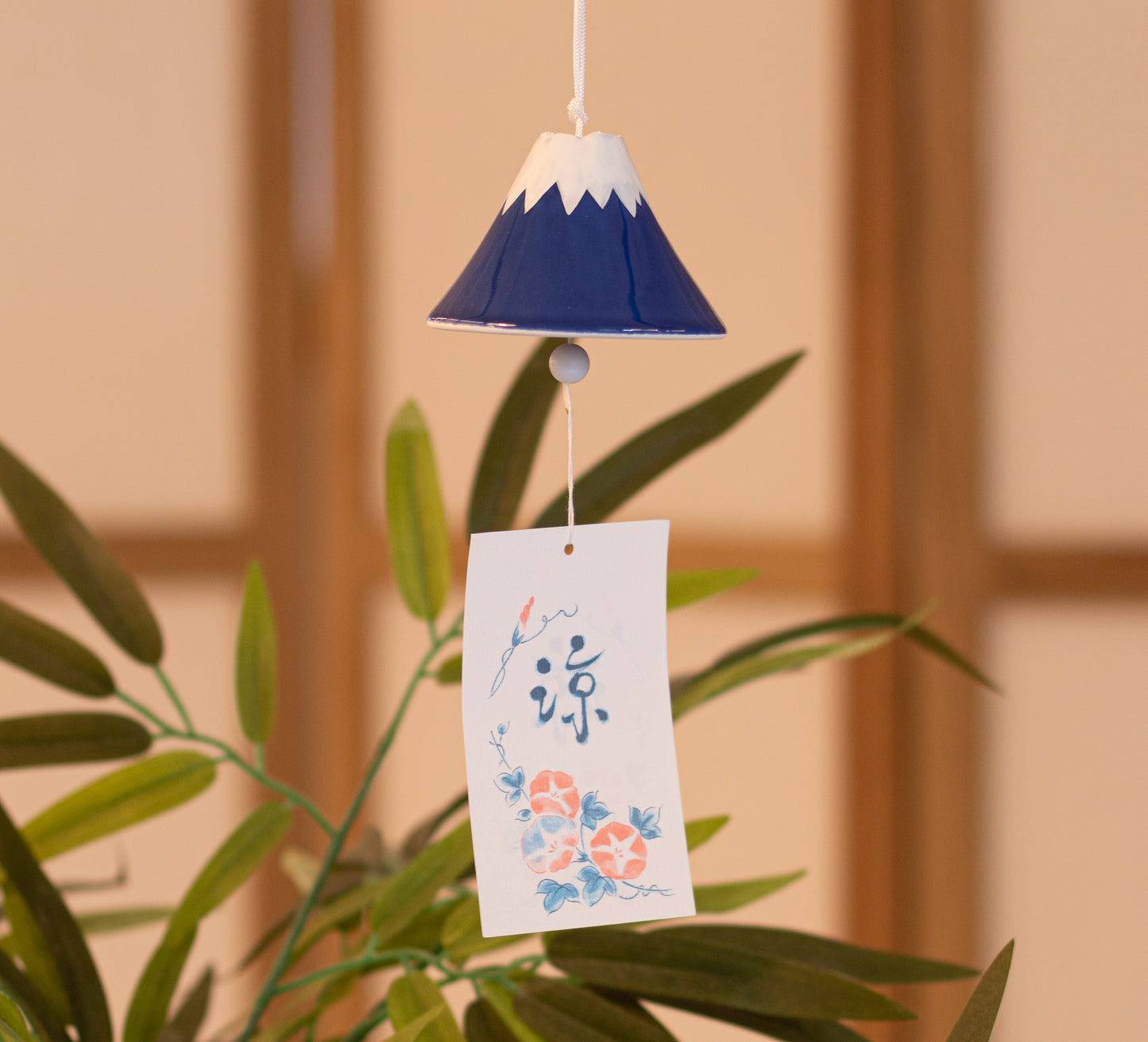 Campana Furin Cerámica Fuji Azul
