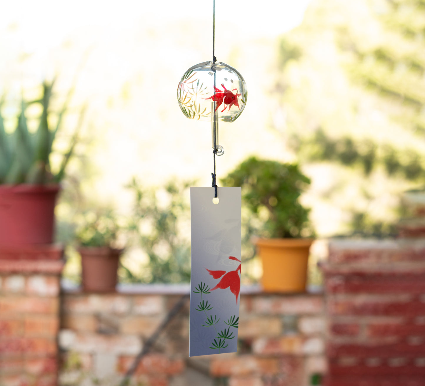 Furin Crystal Bell Kingyo, 5cm