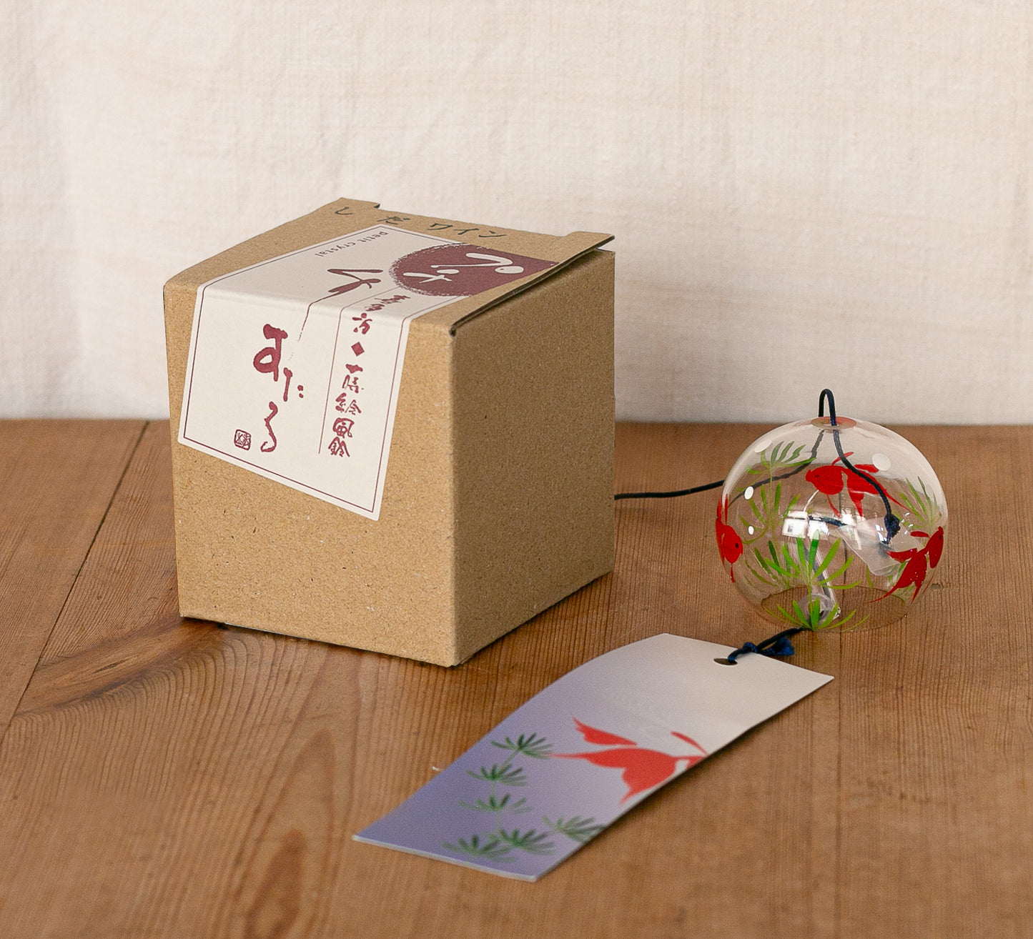 Sino de Cristal Furin Kingyo, 5cm