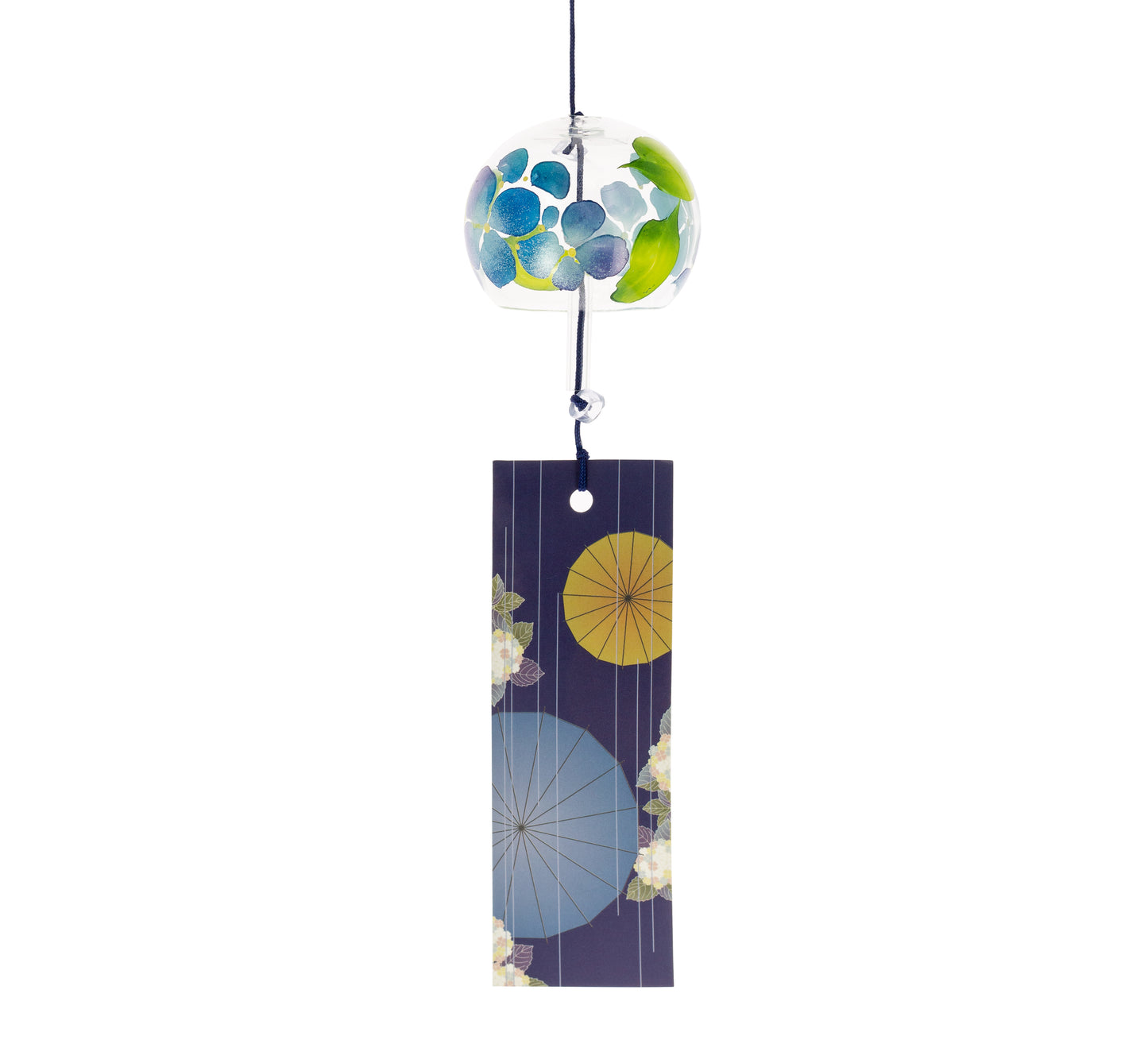 Furin Crystal Bell Ajisai, 5cm