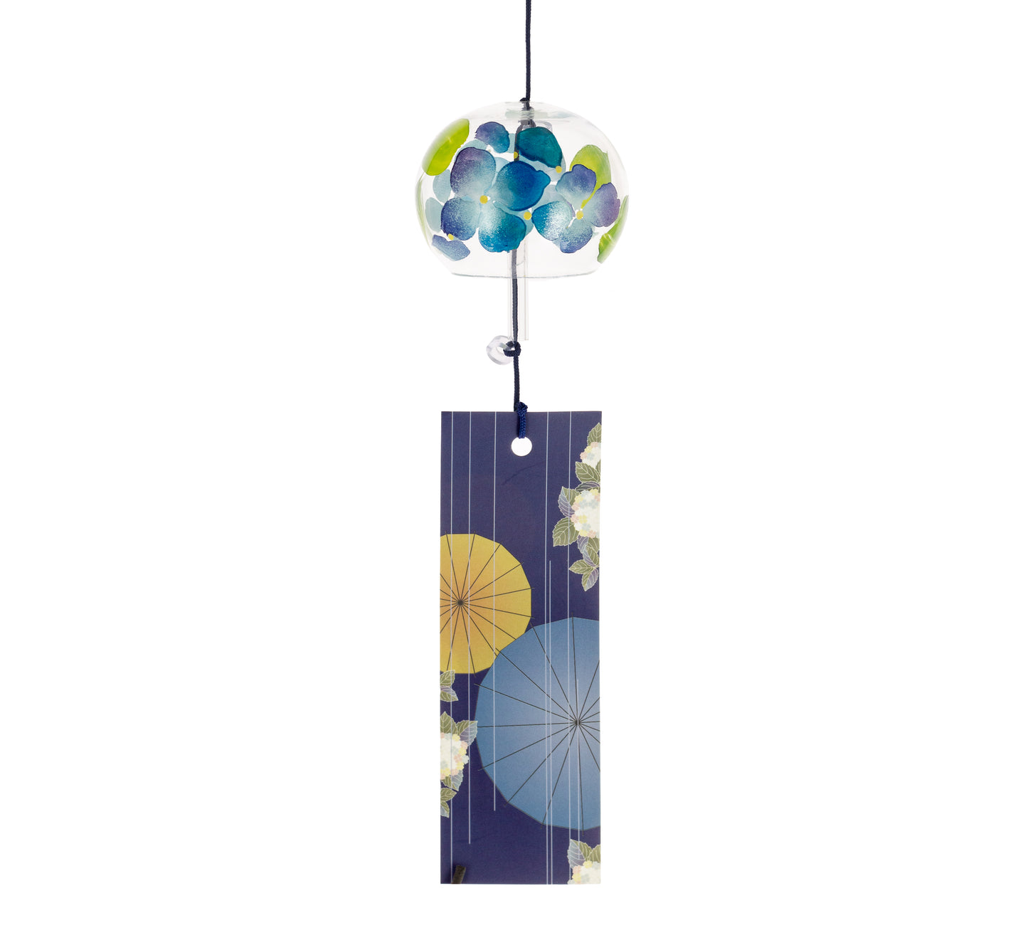 Furin Crystal Bell Ajisai, 5cm