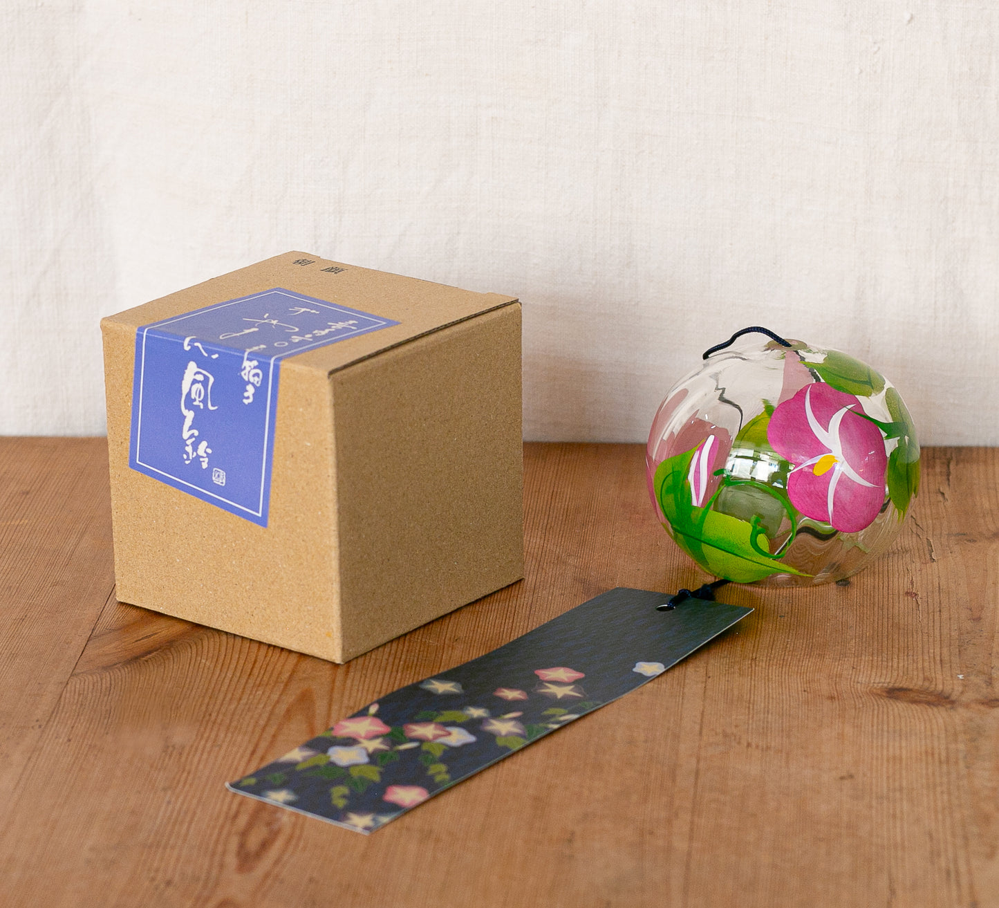 Sino de cristal Furin Asagao, 7cm