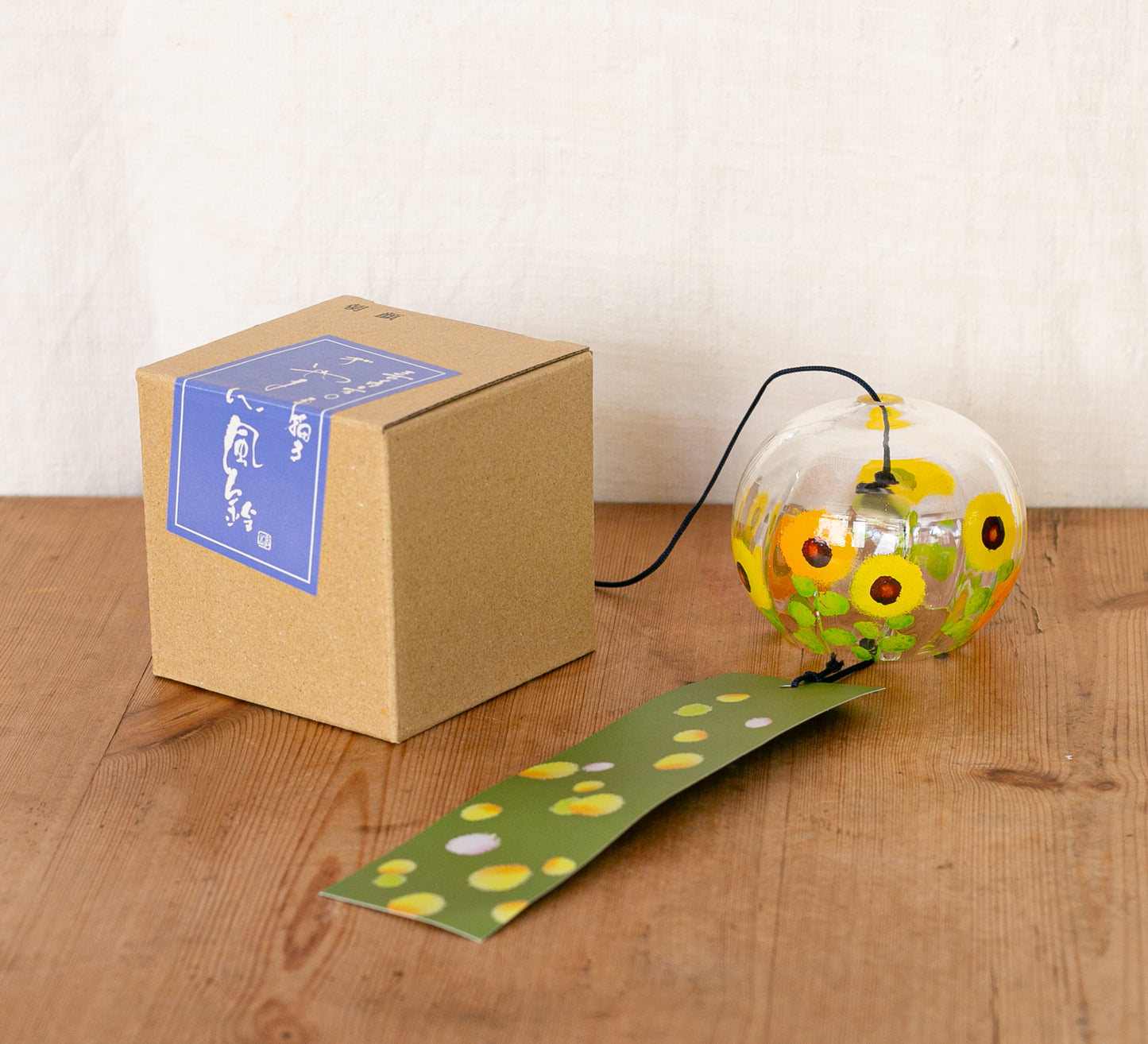 Sino de cristal Furin Himawari, 7cm