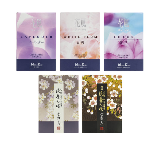 Set 5 Encens Japonais Courts