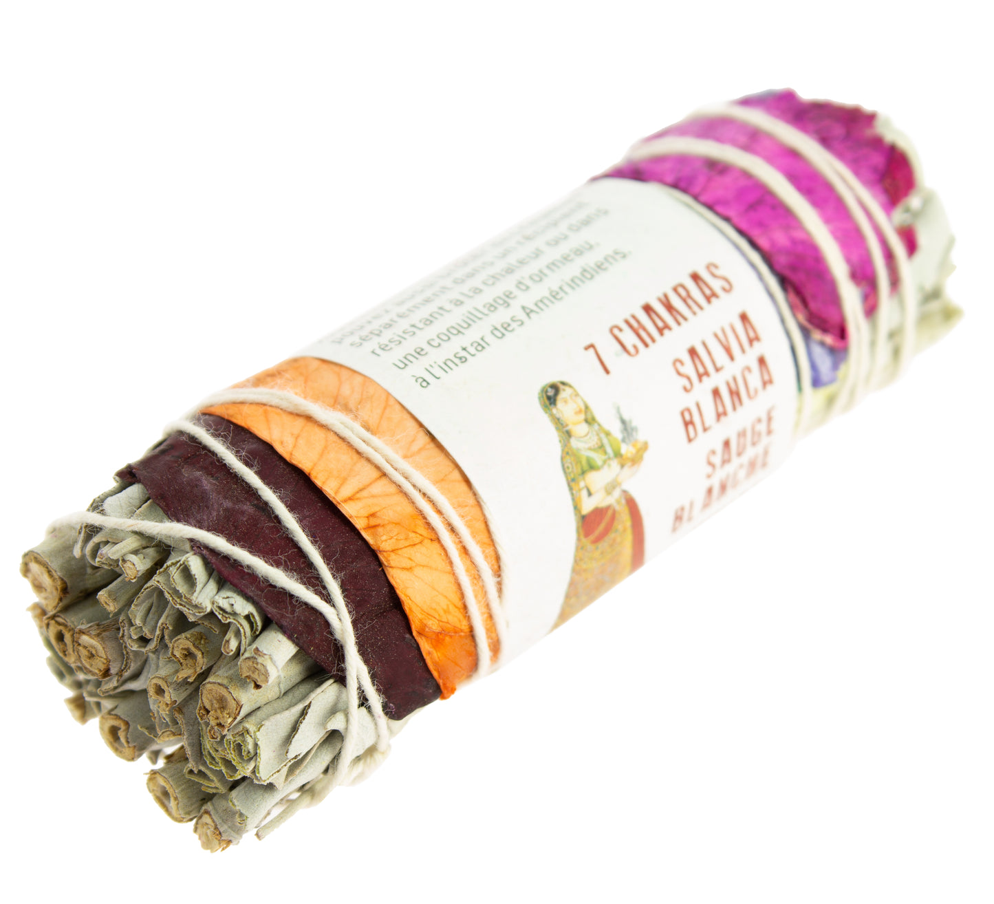 7-Chakra California White Sage Smudging Bundle