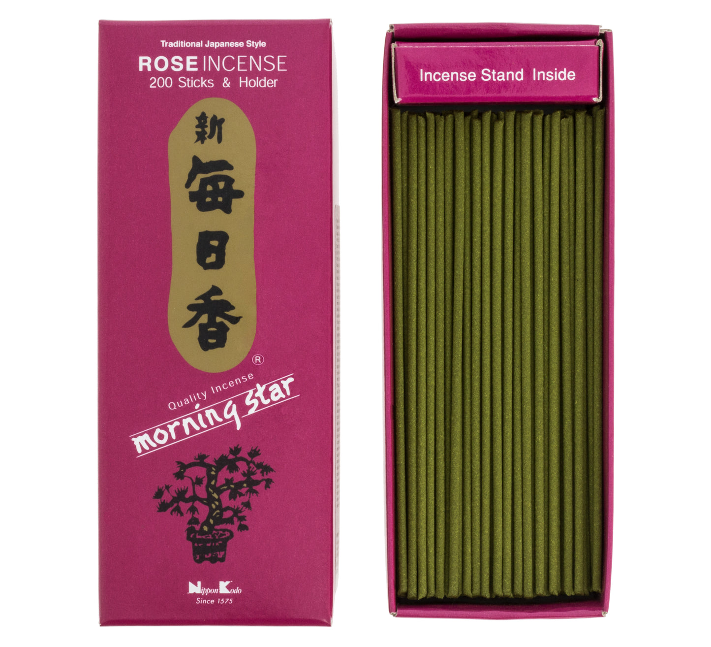 Morning Star Incense - Rose, 200 Sticks