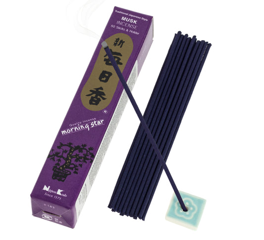 Encens Morning Star Musc 50 bâtonnets