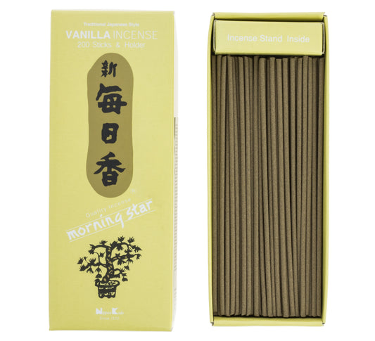 Morning Star Incense - Vanilla, 200 Sticks