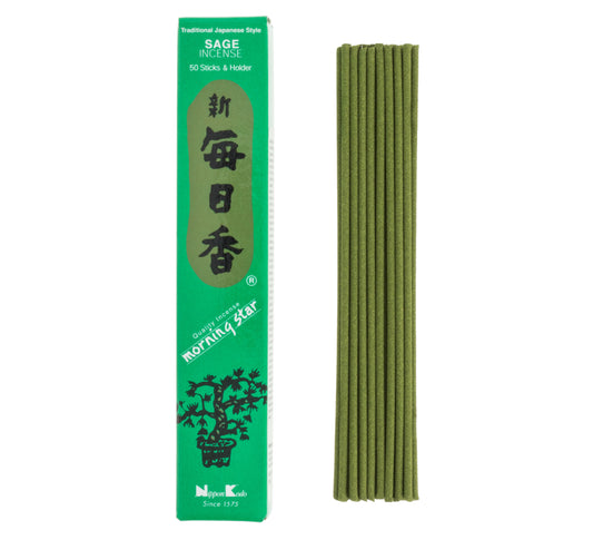 Morning Star Incense - Sage, 50 Sticks