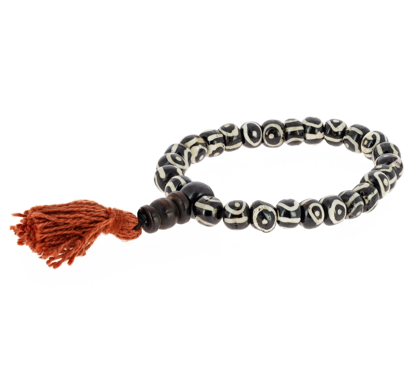 Bone Wrist Mala with Symbol