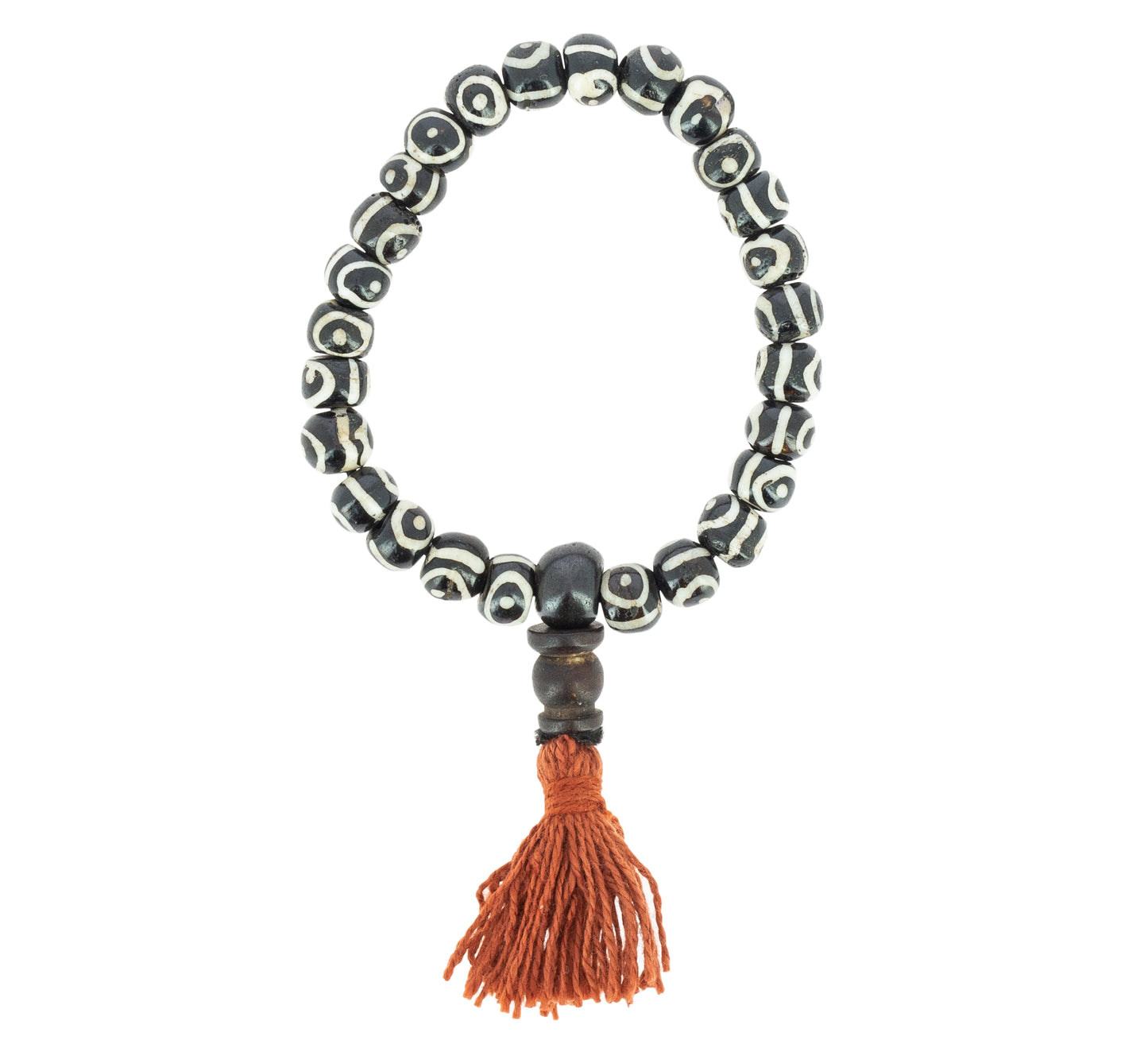 Bone Wrist Mala with Symbol