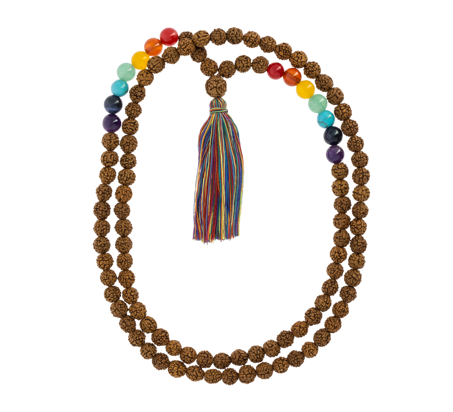 7-Chakra Rudraksha Mala