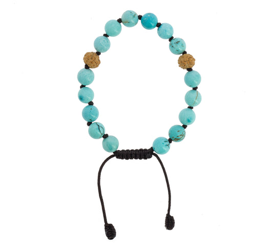Pulsera-mala Turquesa Tibetana