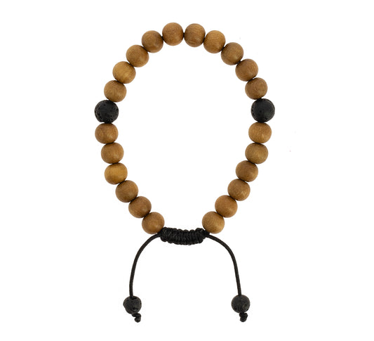 Mala da polso in legno di sandalo