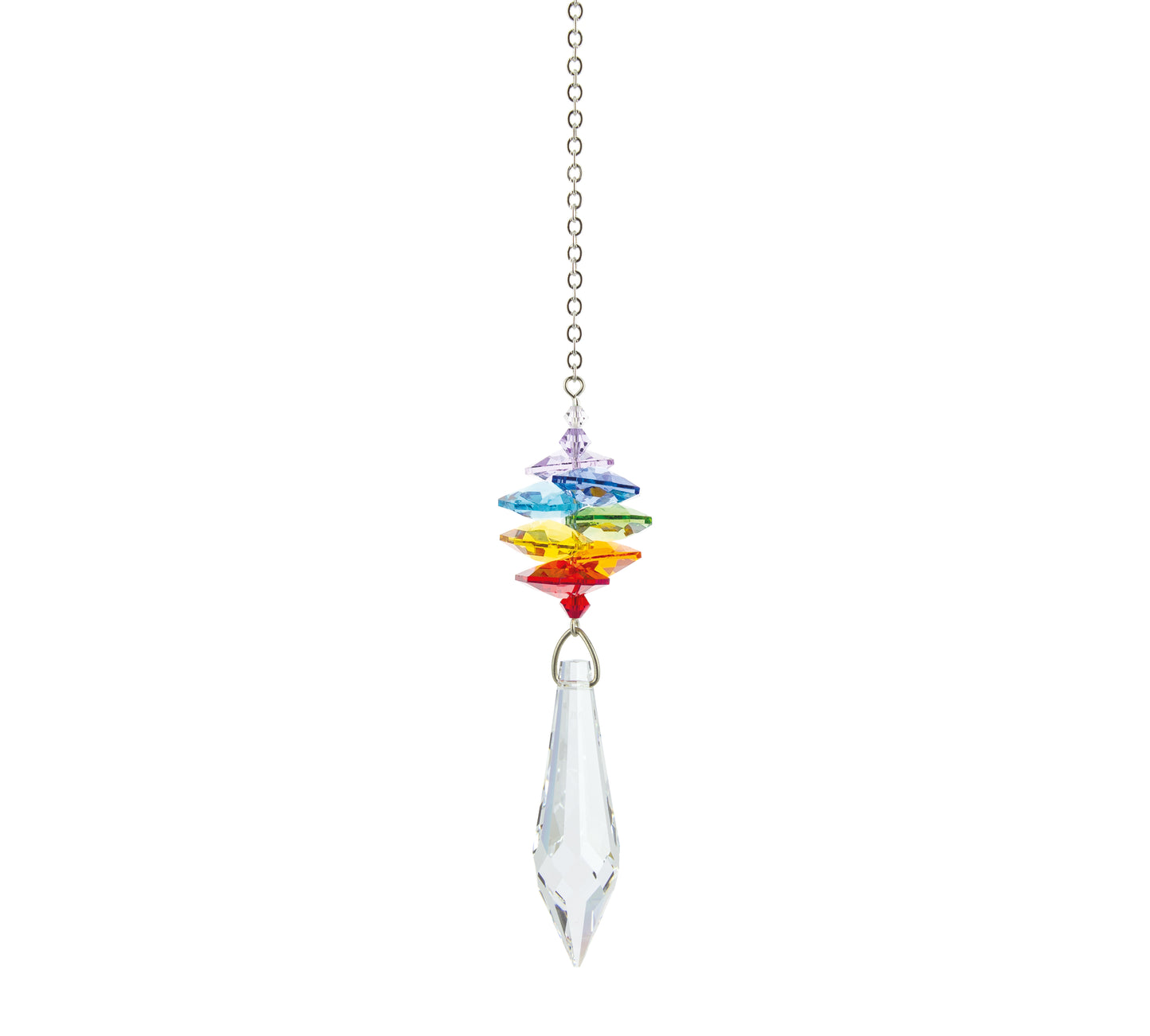 Crystal Cascade Suncatcher - 7 Chakras, Pendulum