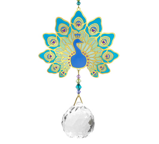 Gran Cristal Feng Shui Pavo Real