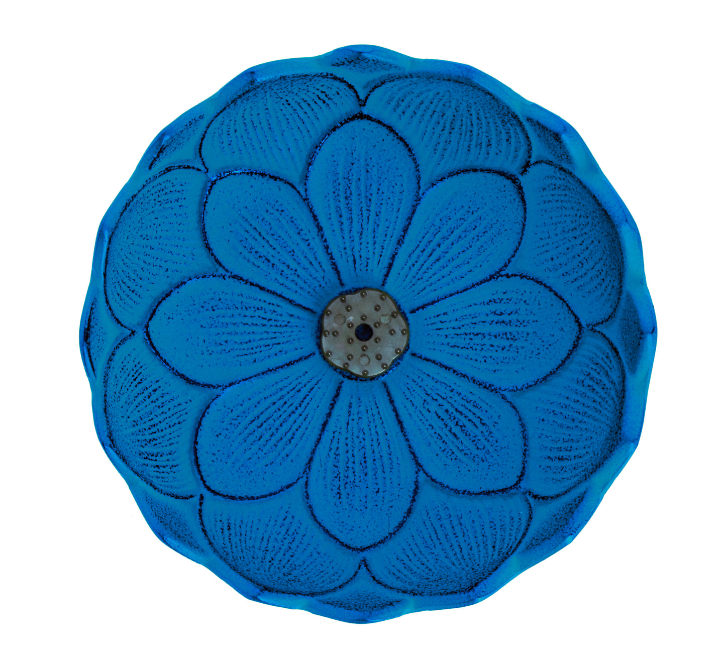 Porte-encens Iwachu Fleur de Lotus, Bleu