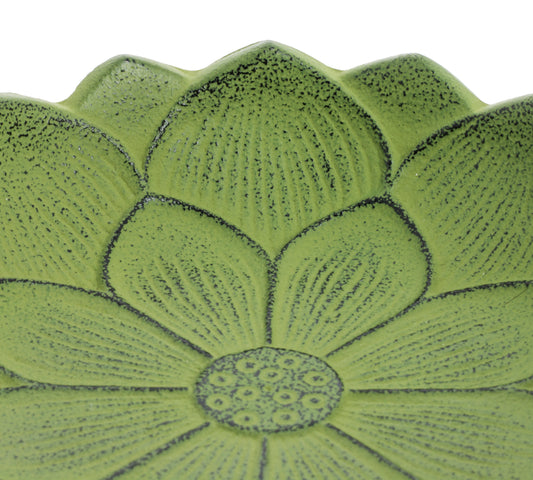 Iwachu Incense Holder - Green Lotus Flower