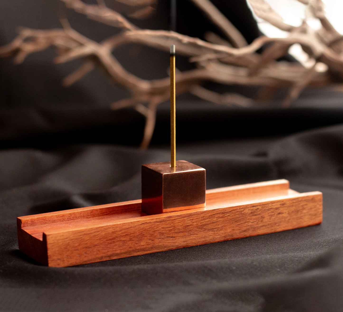 Paramita Incense Burner - Copper Cube