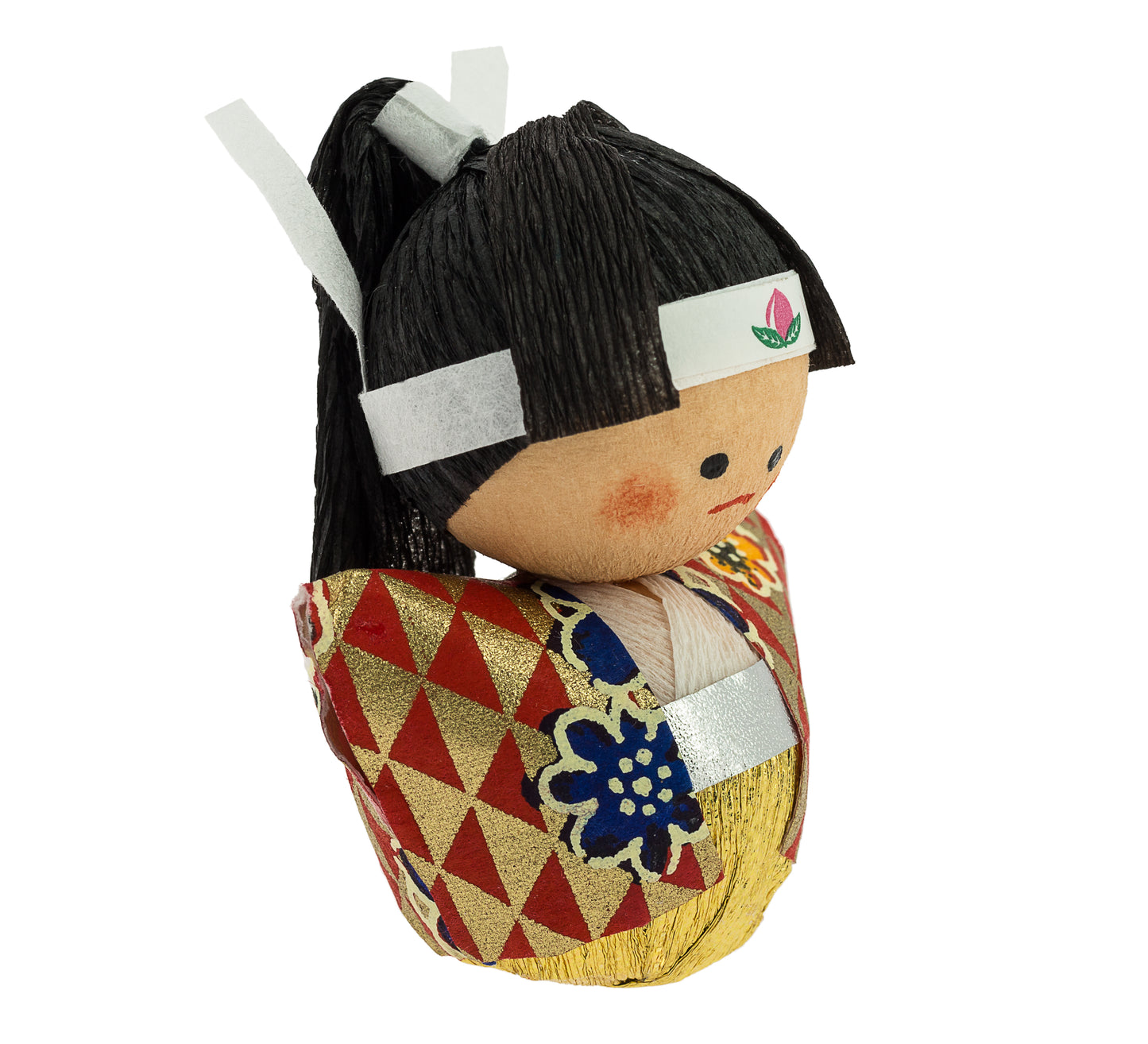 Bambola di peluche Okiagari - Momotaro il coraggioso