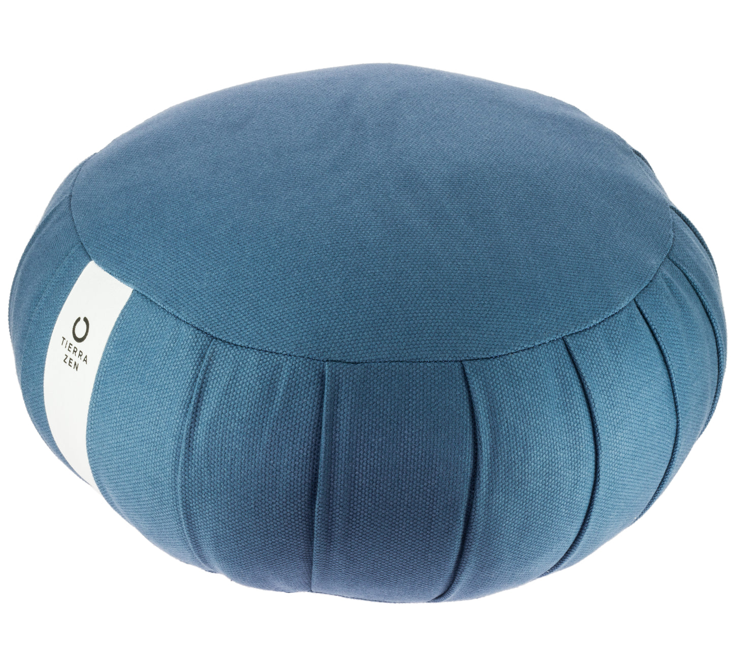 Zafu rotondo di Kapok - Blu, grande