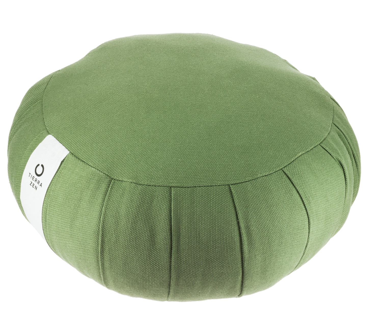 Zafu rotondo Kapok - Verde oliva, grande