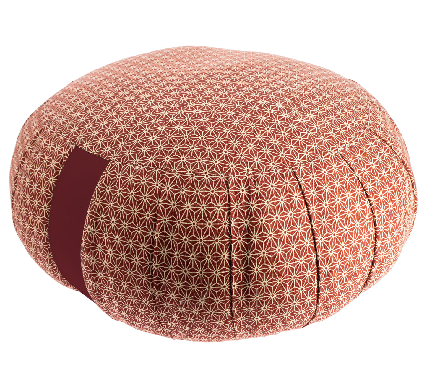 Kapok Round Zafu - Maroon Asanoha