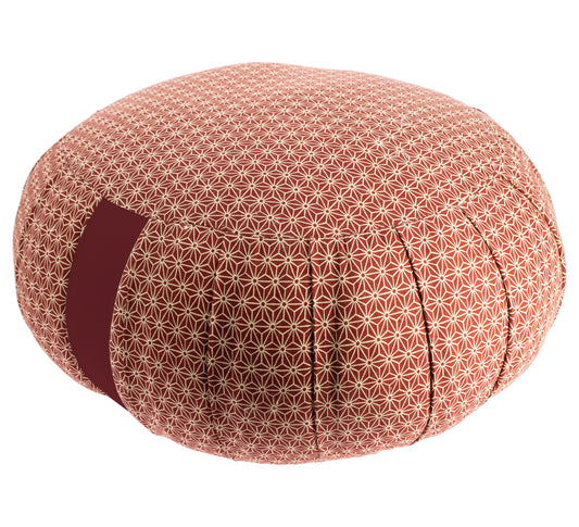 Kapok Round Zafu - Maroon Asanoha