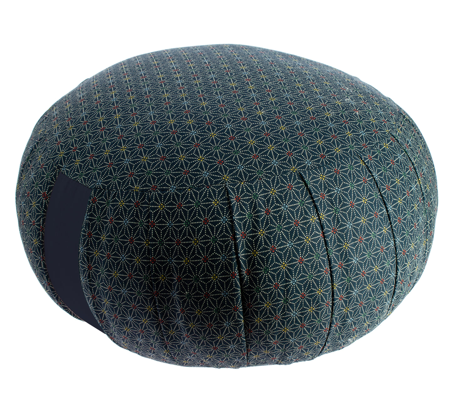 Kapok Round Zafu - Blue Asanoha