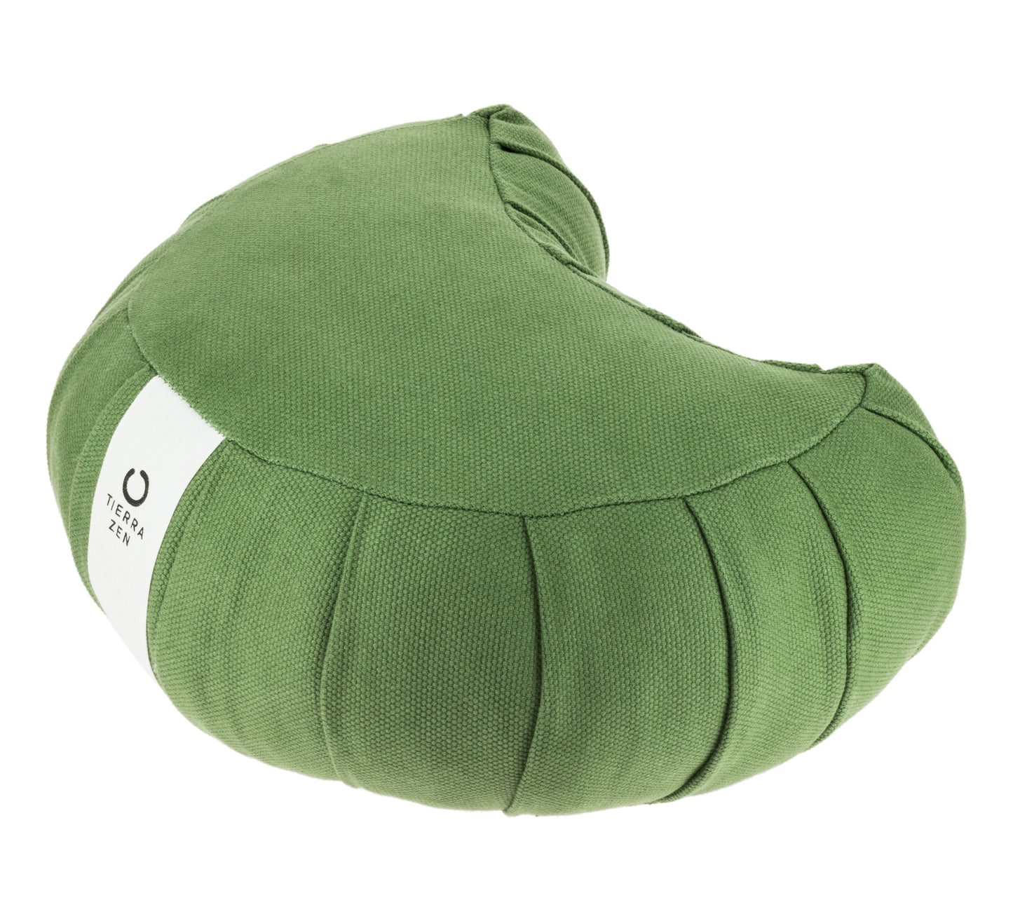 Zafu Media Luna de Miraguano Verde Oliva