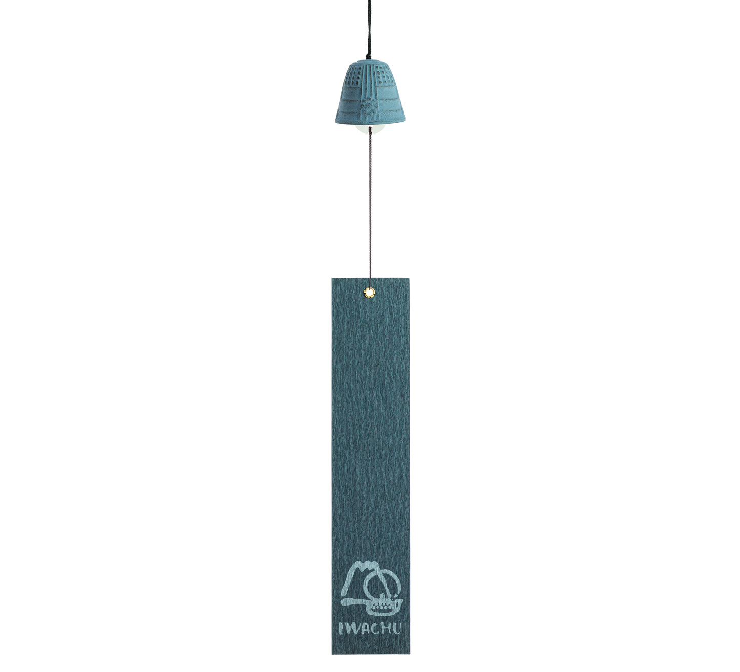 Campana Feng Shui Furin Iwachu Azul Claro 4,5 cm