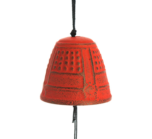 Iwachu Furin Feng Shui Glocke - Rot 4,5 cm