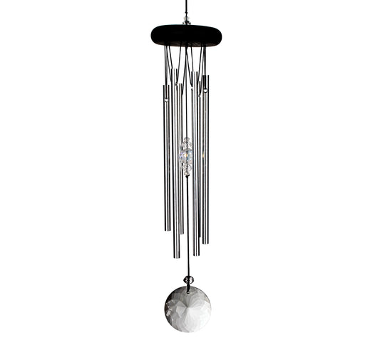 Kristall Meditationsglockenspiel - Silber