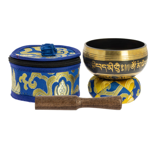 Bol Tibétain de Voyage Noir 7,5 cm
