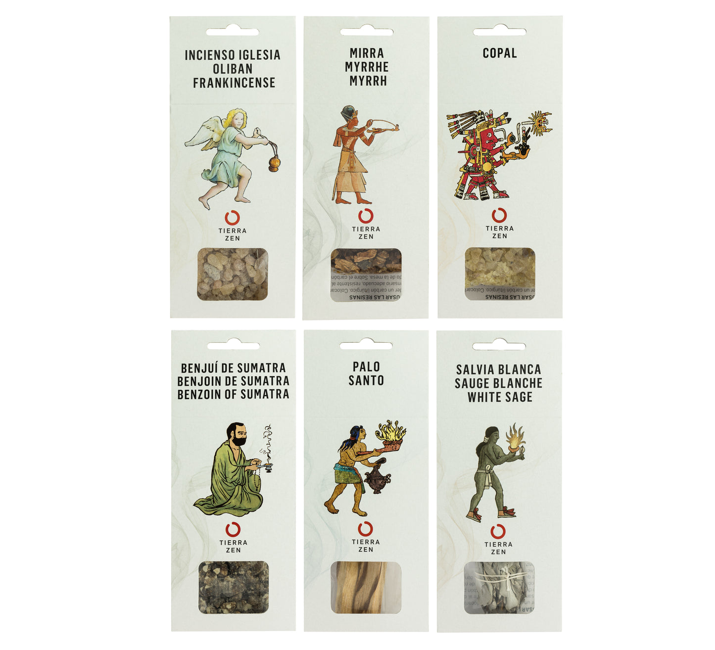 Natural Incense Pack - 6 Fragances