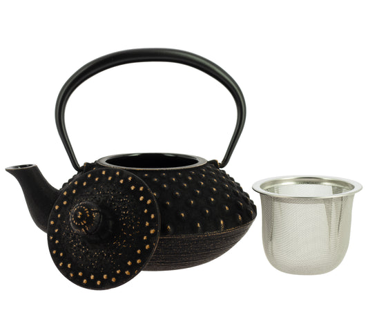 Théière Iwachu Kanbin Noir-doré 350 ml