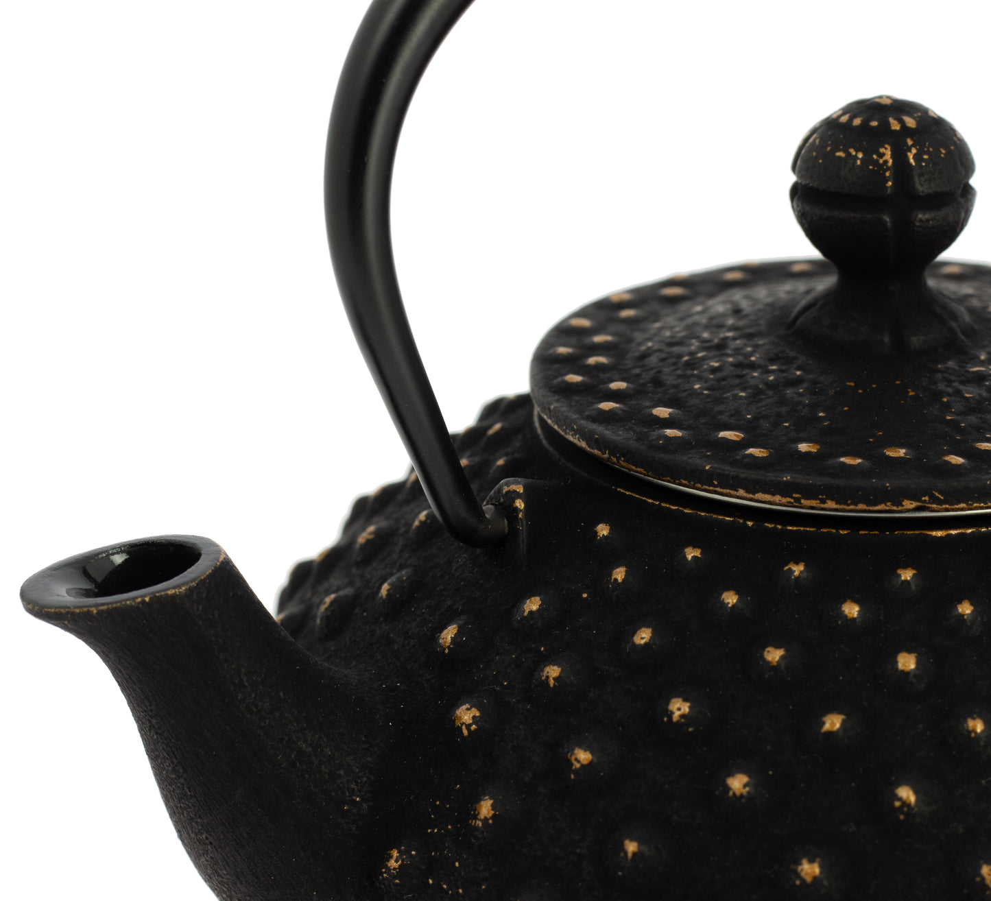 Bule Kanbin Iwachu - Preto Dourado, 350 ml