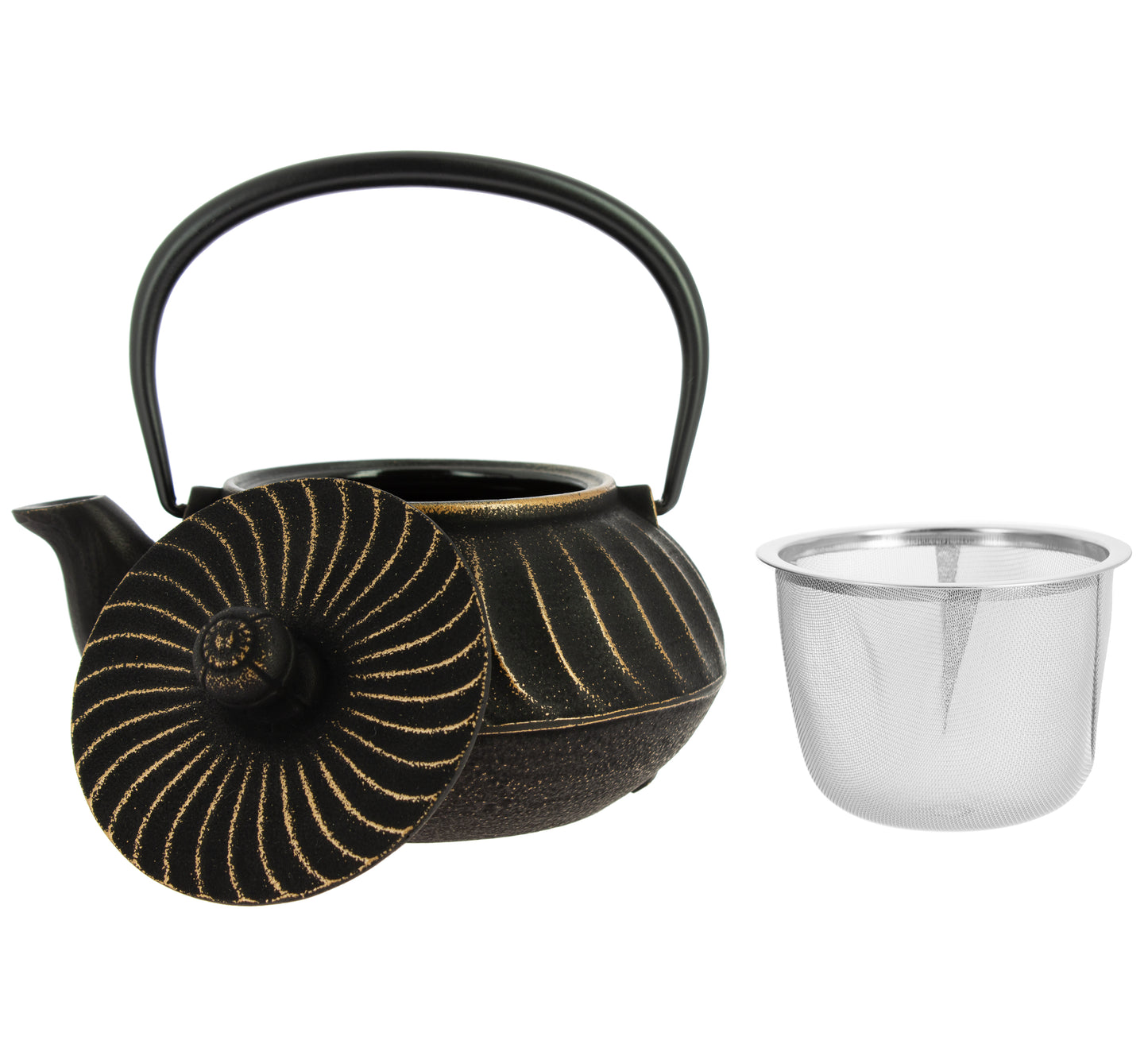 Nami Iwachu Teekanne - Gold Schwarz, 650 ml
