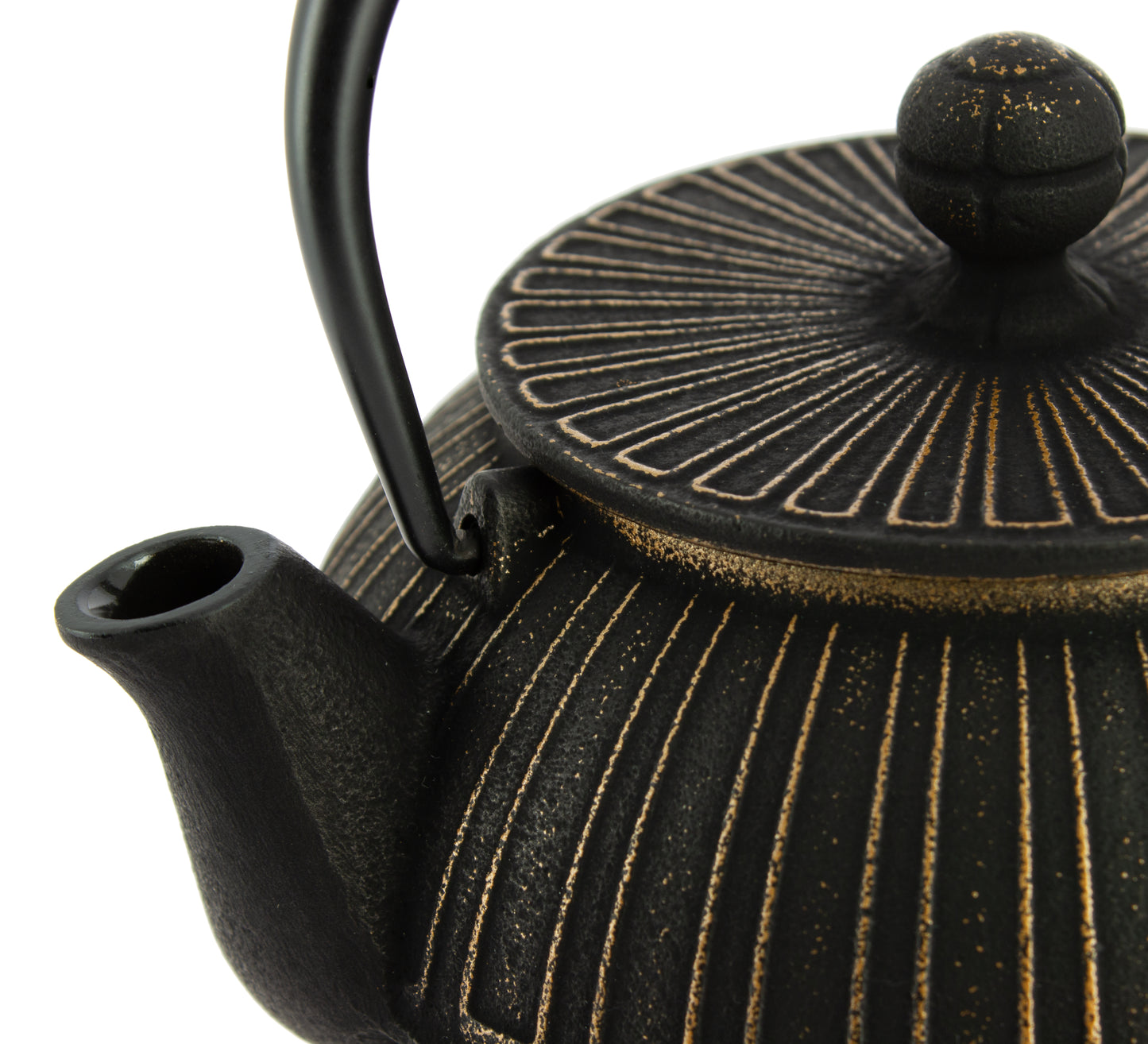 Kiku Iwachu Teapot - Gold Black, 650 ml