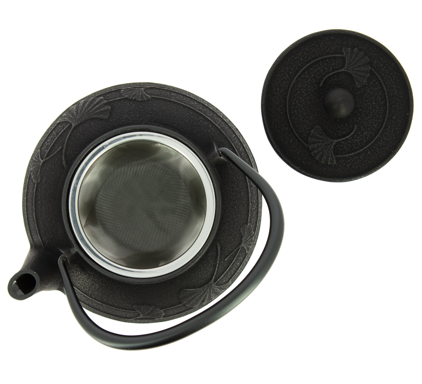 Ginkgo Iwachu Teapot - Black, 650 ml