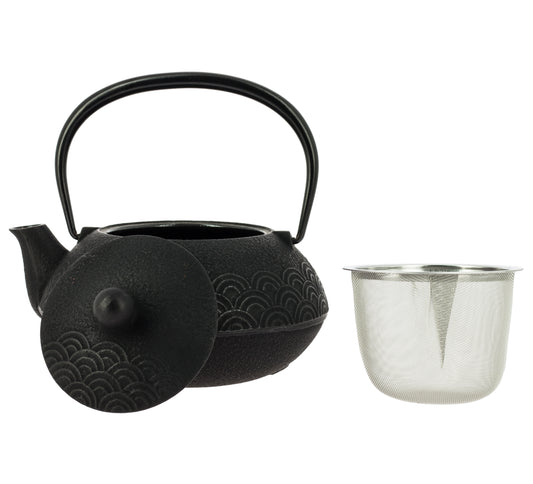 Teiera Seigaiha Iwachu - Nera, 650 ml