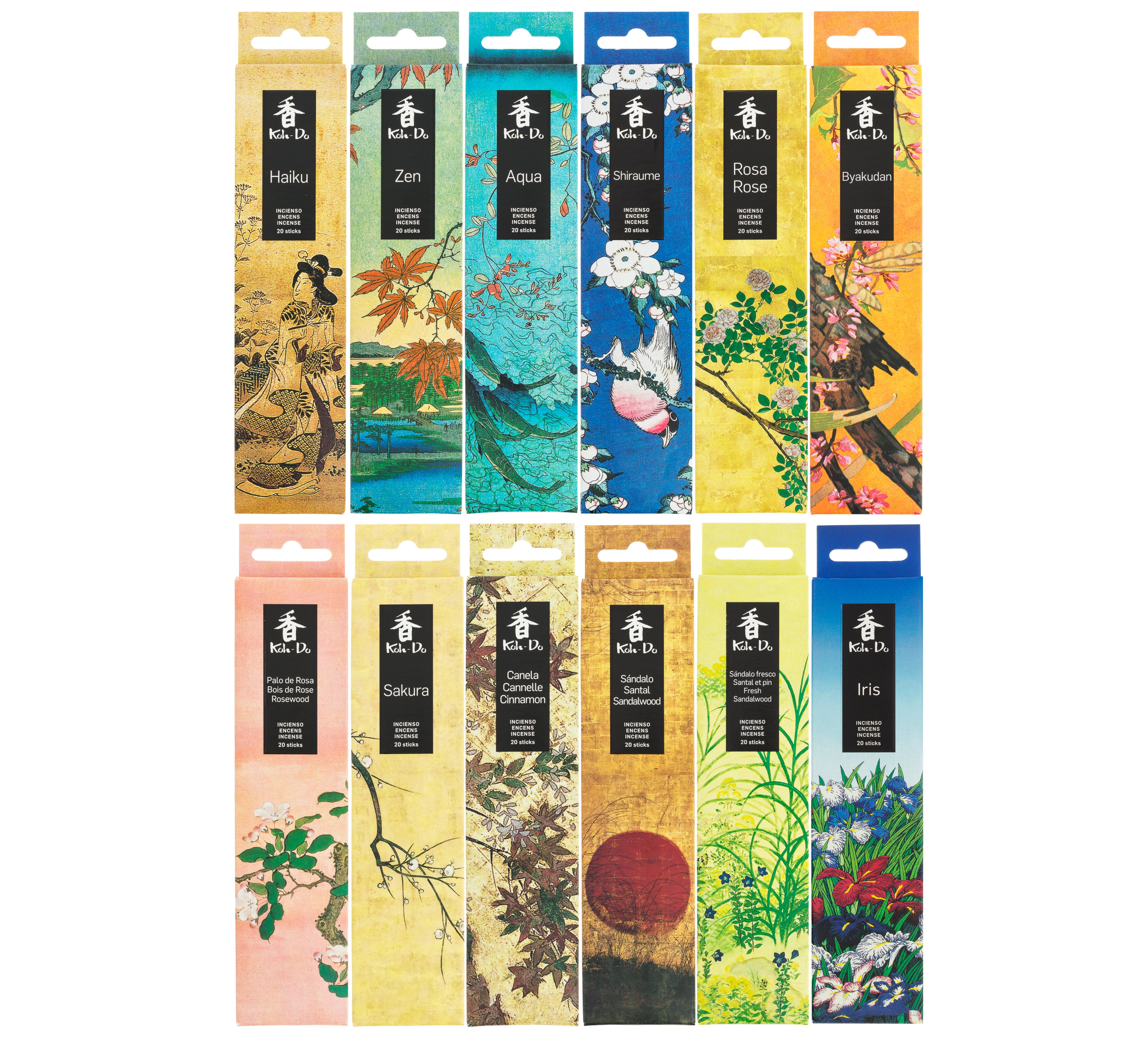Koh Do Incense Pack - 12 Fragrances, Assortment 1 – Tierra Zen