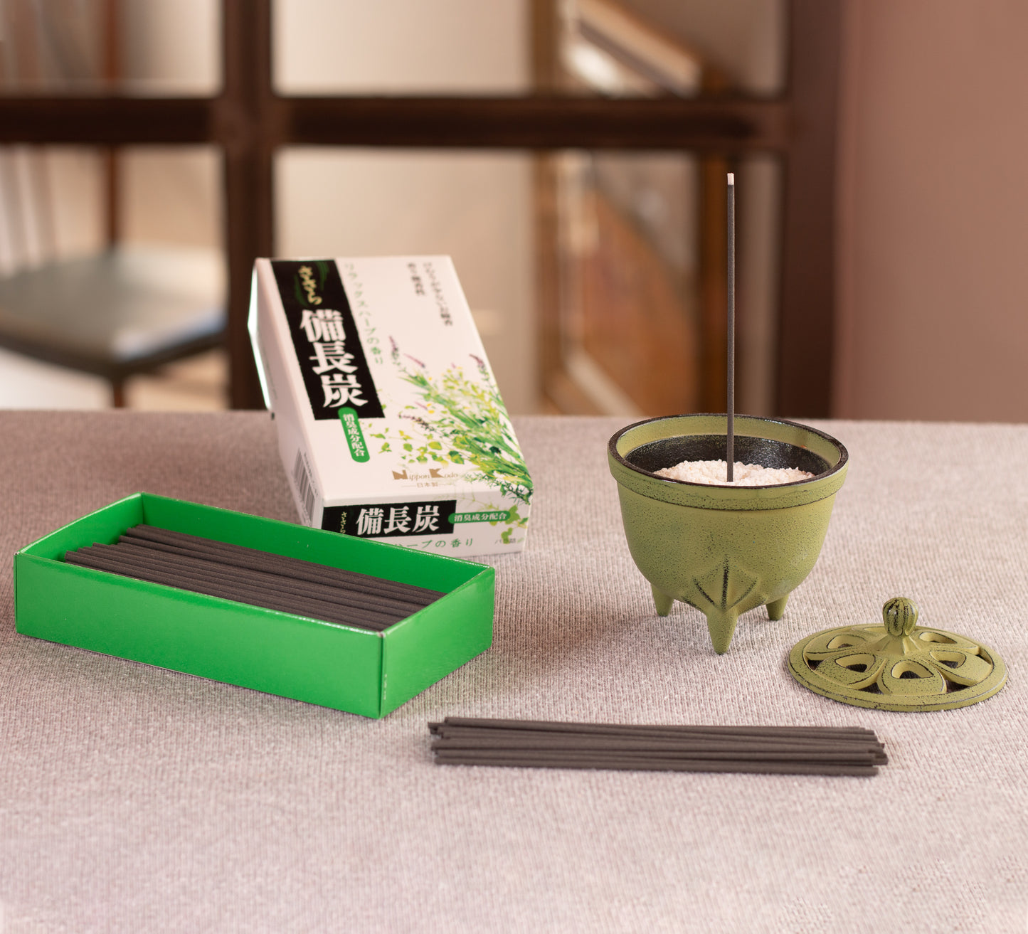 Sasara Binchotan Incense - Relax Herb, Large Box