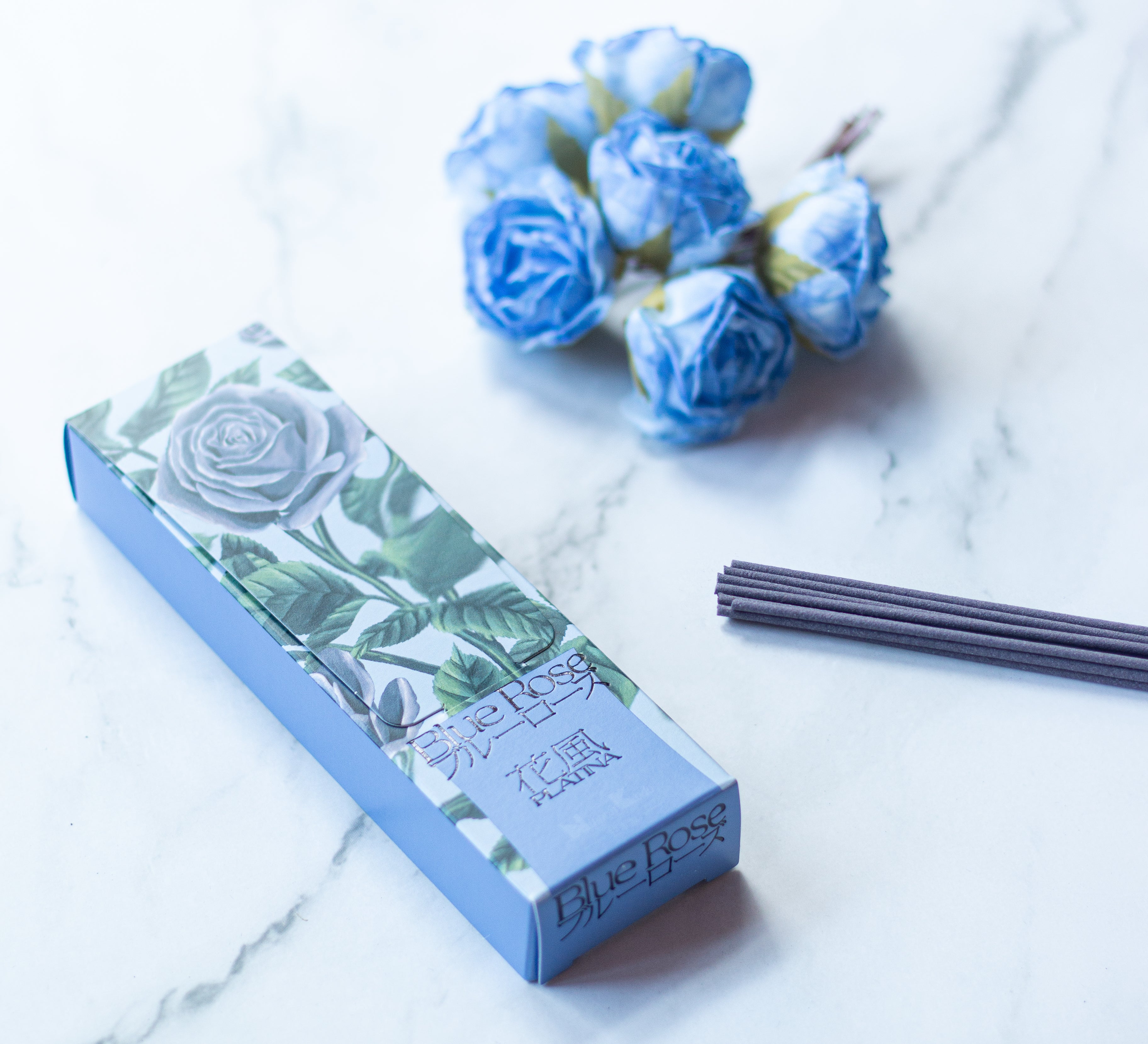 Ka-fuh Platina Blue Rose Incense 110 Sticks | Blue Rose – Tierra Zen